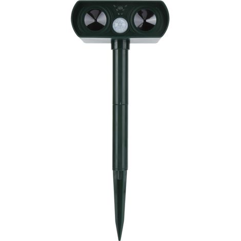 Solar Powered Ultrasonic Animal Repeller Wild Boar Cat Dog Repellent for Outdoor Use (1/5)