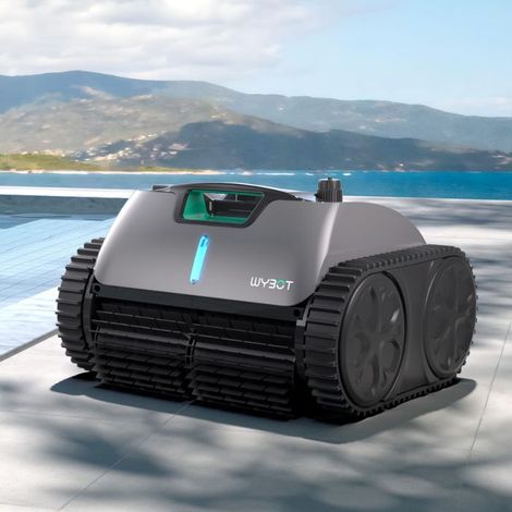Robot elettrico senza fili per piscina con una durata massima della batteria di 2 ore e 50 minuti. - WYBOT C1 PRO - Wybot