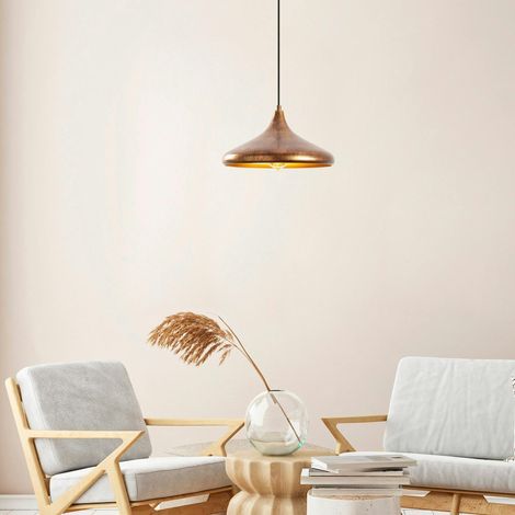 Suspension design cuivrée – forme soucoupe SILE (1/5)