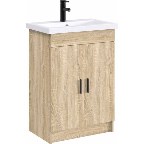vidaXL Bathroom Wash Basin Matte Black 61 x 40 x 16.5 cm Metal