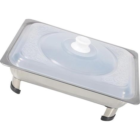 Carr e Inoxydable Multifonction Pour Buffet 4 Pieds Plateau (1/5)