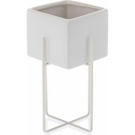 Pot de fleurs blanc Mizu 23 cm (1/5)