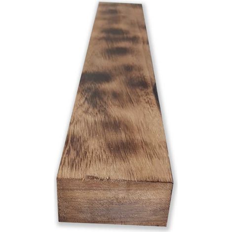 Tavola en BOIS CountryWood – trattato con metodo Yakisugi - Stile: CALICO light burn - Dimension : 8x4x203 cm