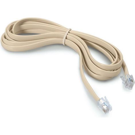 Scame cordone telefonico lin.2mt 2 plug avorio 180.725