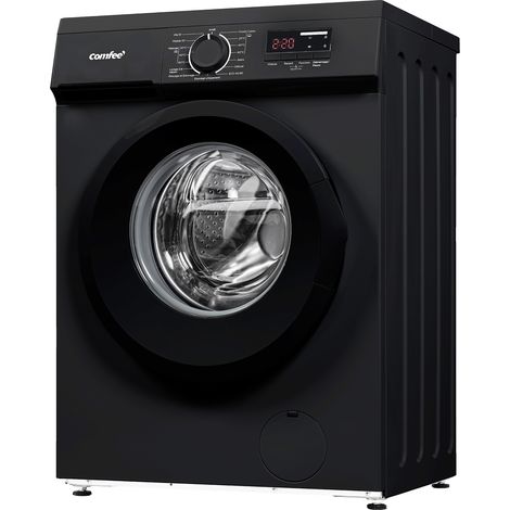 Lave-linge hublot Pose-libe COMFEE - 9 kg - 15 Programmes - Vapeur - 1400 trs/min - Smart Moteur BLDC - Classe énergétique A - Noir