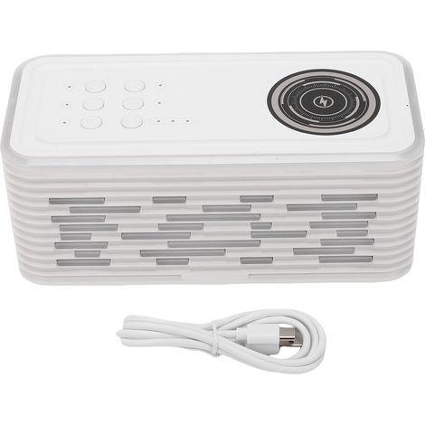 Altavoz Bluetooth con Cargador Inalámbrico 15W, Luz RGB y Sonido Estéreo, Batería 1500mAh – Ideal para Dormitorio (1/5)
