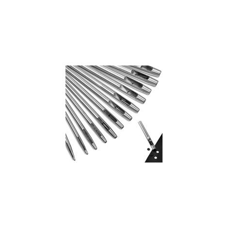 BRAVIX 12 Pièces,Emporte Pièce cuir, Poincon, Creux Poinçon en Cuir, Poinçon Creux en Acier Rond Set Outils de Perforation de Trou Creux de Cuir pour le Cuir, Bande de Montre, Toile, Oeillet (Métal)