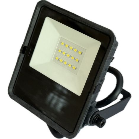 Projecteur extérieur LED 10W noir 164x113x33mm 5000K 1175lm 230V 110° IK07 IP65 slim Gen2 AIRIS FLS210 (1/4)