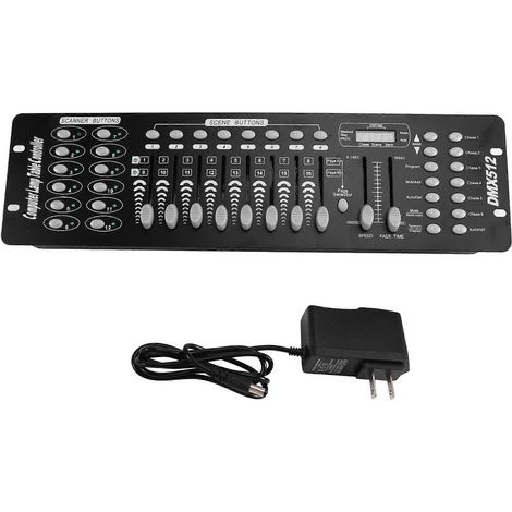 192DMX-Controller, Bühnenbeleuchtung, 512DMX-Konsole, DJ-Steuerungsequipment, US-Stecker (1/5)