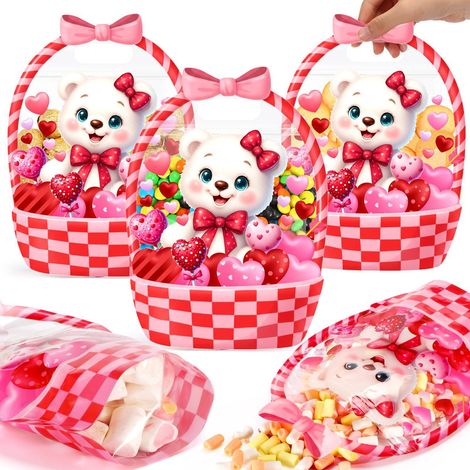 Creative New Valentine's Day Gift Treat Bags - 10 Bear-themed Bags