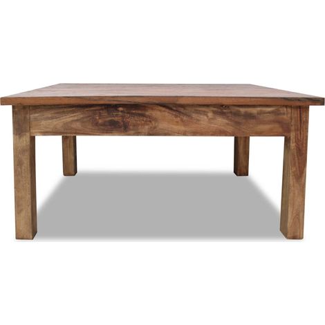 Table basse Table d’Appoint salon, style industriel Bois de récupération massif 98 x 73 x 45 cm BV37416 (1/5)