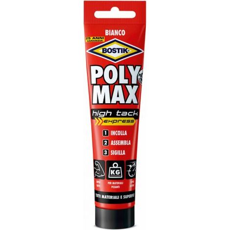 SIGILLANTE 'POLY MAX HIGH TACK EXPRESS BIANCO' BOSTIK 165 gr