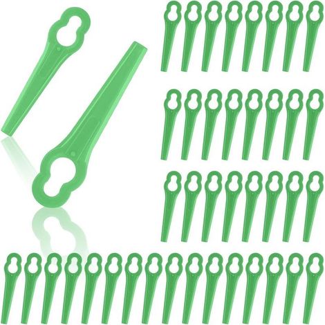 Lames de Rechange pour Coupe Bordure, 110Pcs Lames de Tondeuse Lame Plastique Coupe Bordure Tondeuse à Gazon pour Jardin, Coupe-Herbe sans Fil (1/5)