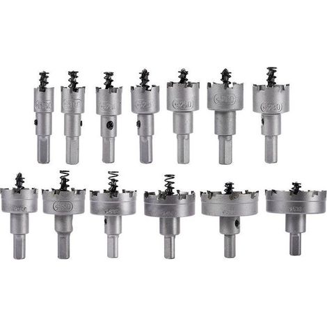 Ensemble De Scie Cloche 13pcs , Foret De Scie Cloche, 16mm 53mm En Acier Inoxydable Scie Cloche Foret En Carbure De Tungstène Tct (1/5)