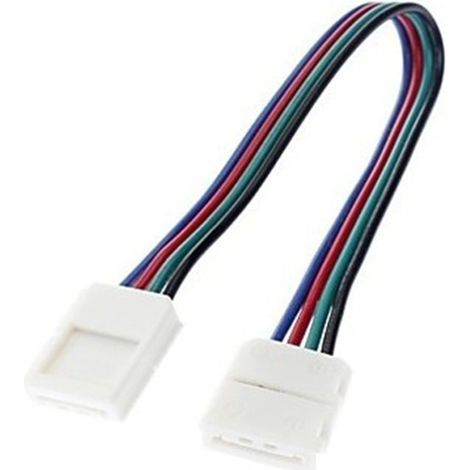 Sysled – Raccord souple pour ruban LED RGB 12V – Angle flexible sans soudure – Connexion stable pour installations lumineuses – Éclairage indirect (1/2)