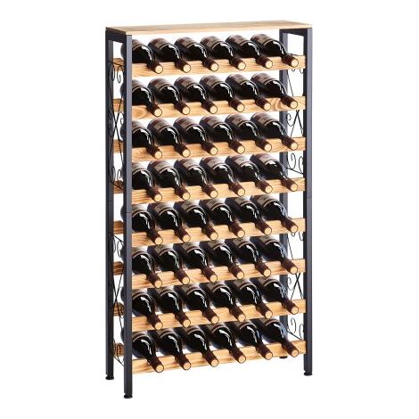 Casier à Vin Autoportant Capacité 48 Bouteilles Range Bouteilles (1/5)