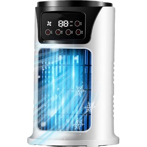 Ventilateur de climatiseur, ventilateur de climatiseur portable Ventilateur de refroidissement à chargement USB Petit refroidisseur d'air de ventilateur de refroidissement silencieux de climatisat (1/5)