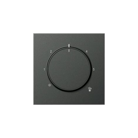 Jung Copertura per termostato, alluminio verniciato, serie LS, antracite AL 1749 AN