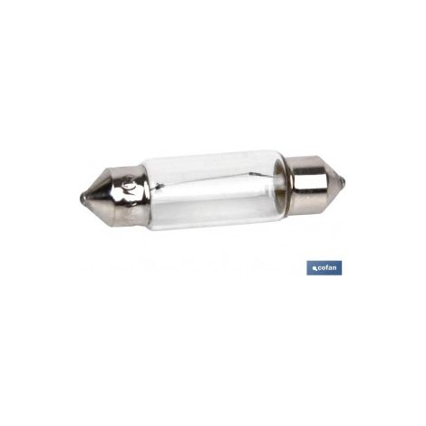 Confezione da 10 lampade plafoniere C5W 24V con vetro trasparente