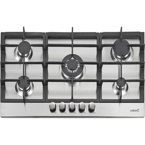 Piano cottura a gas Cata LGI 9041 X, 5 fuochi inox (1/5)