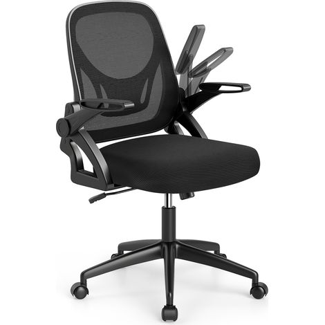 COSTWAY Office Chair Swivel Mesh Desk Chair Adjustable Height Black (1/5)