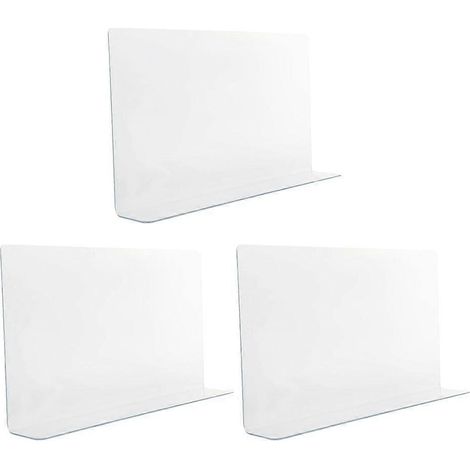 Lot de 3 protections anti-éclaboussures pour douche, coin douche et lavabo. (1/5)