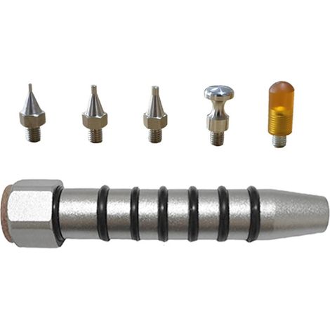 Stylo de réparation de bosses à longueur réglable avec plusieurs pointes interchangeables pour une peinture lisse et une restauration de carrosserie de voiture (1/5)