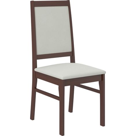 Chaise bois Noyer foncé et tissu au choix Klarika-Tissu 27118 (1/5)