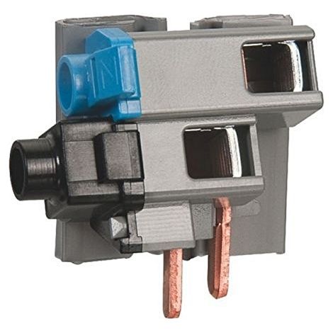 Legrand – Connexion interrupteur différentiel 63A – Tête de groupe 2 modules – Bornes sans vis pour répartition monophasée – Dimensions 45x50x35mm (1/6)