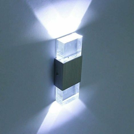 6-W-LED-Wandleuchte aus Acryl-Aluminium, moderne Innenbeleuchtung (1/4)
