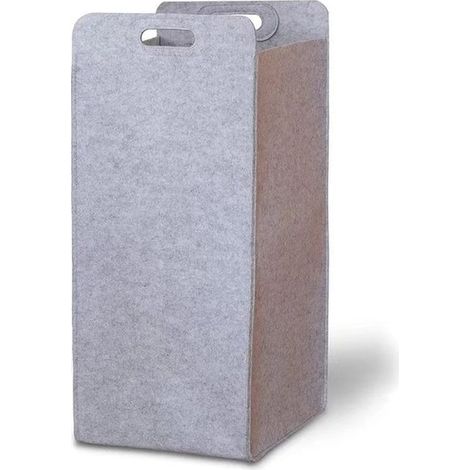 Bolsa para la ropa sucia - 75L - Gris claro - Cesta para la ropa sucia - Plegable - Cesta de almacenamiento de fieltro (1/5)
