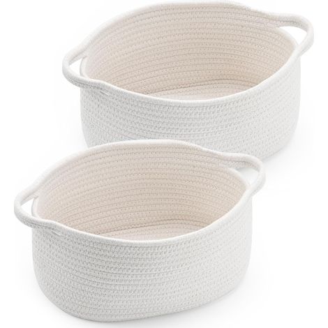 Hübscher, geflochtener Aufbewahrungskorb mit Henkel – leerer Geschenkkorb – Geschenkkorb zum Valentinstag oder Geburtstag – Geschenk zur Babyparty – für Spendenaktionen mit Igelmotiven – dekorative Au (1/5)