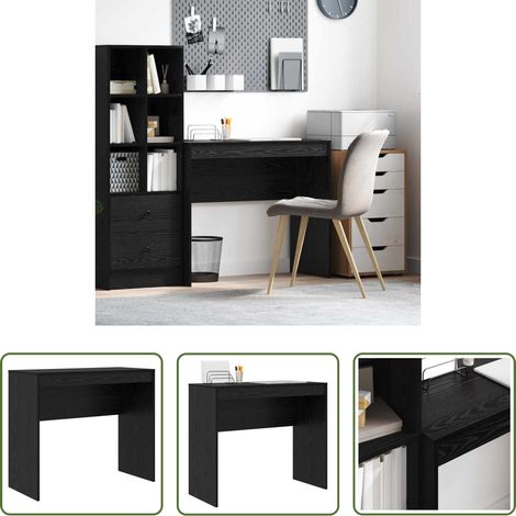 Bureau compact - Bureau Chêne noir 90 x 40 x 76 cm (1/5)