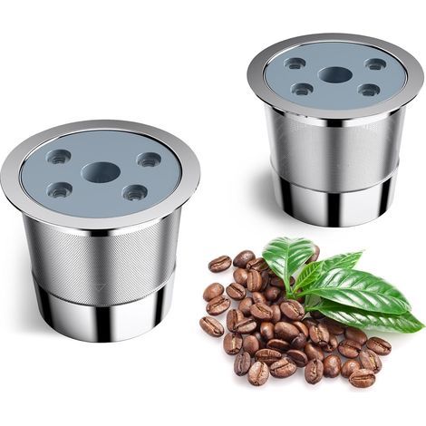 2PCS Tasses K rechargeables pour cafetière Keurig K Supreme (Plus) Accessoires pour machines à café