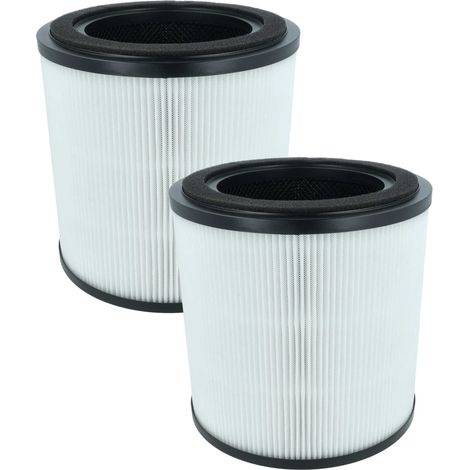 vhbw 2x Luftilter kompatibel mit Bosch AIR 2000 Luftreiniger - Kombifilter Vorfilter + HEPA + Aktivkohle