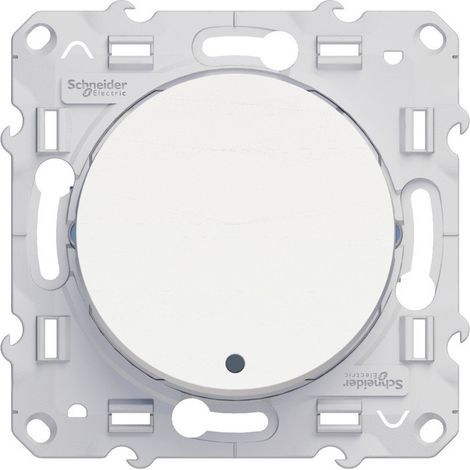 Schneider Electric – Interrupteur va et vient avec voyant blanc – Montage encastré – Indice de protection IP20 – Résistance aux chocs IK04