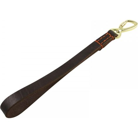 Short Dog Leash, Leather, Handmade, Heavy Duty, Portable, Pet Carrier Leash for Medium and Large Dogs (1/5)