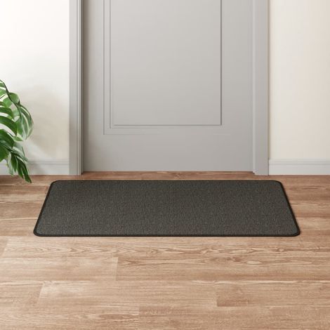 Tapis de couloir aspect sisal anthracite 50x100 cm (1/5)