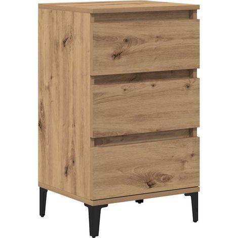 Maison Exclusive - Armadio da Notte Rovere artigianale 45 x 35 x 44 cm (1/5)