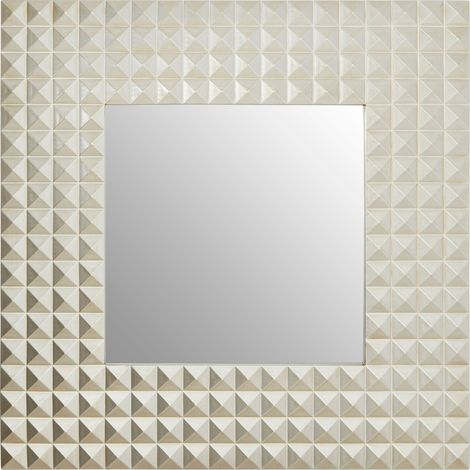 Premier Housewares Champagne Finish 3D Geometric Wall Mirror (1/5)