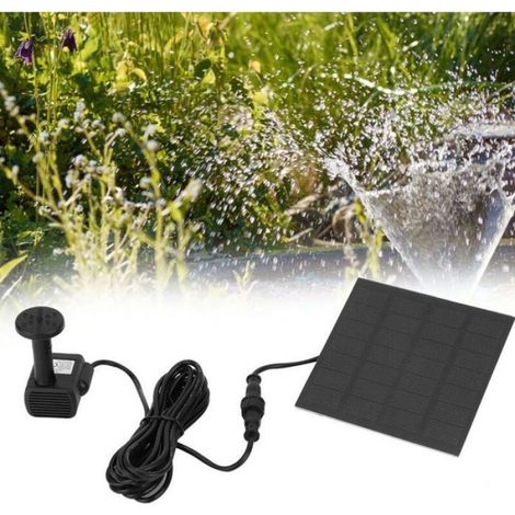 1 Kit pompe solaire submersible, panneau photovoltaïque, pour fontaine, bassin, jardin, piscine (1/4)