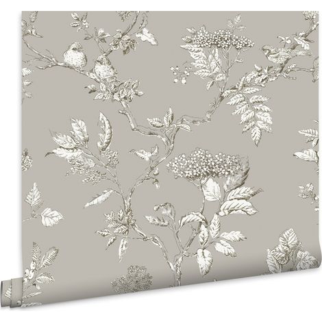 Laura Ashley Elderwood Steel Vliestapete - 10mx52cm