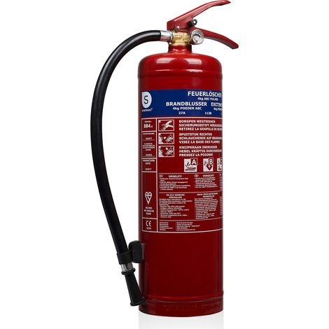 Extincteur Poudre - 4 kg - pour Feux ABC - Adapté pour véhicules (1/5)