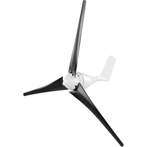 Wind Generator 1200W Complete Kit with Turbine 3 Blades 24V for Home and Marine Energy System Renewable Energy Black (1/5)