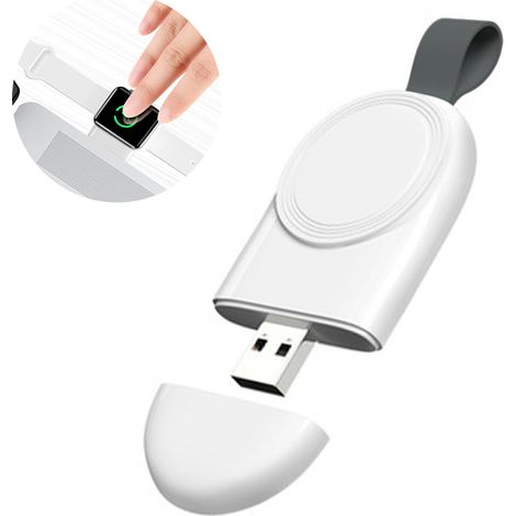 Chargeur de montre, chargeur sans fil portable pour Apple Watch, charge rapide magnétique, compatible avec les Apple Watch Series SE, 6, 5, 4, 3, 2 et 1. (1/5)