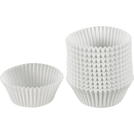 Papierbackförmchen Inspiration Ø7cm weiß 200er Pack