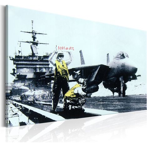 Tableau Imprimé "Applause - Banksy" 60 x 90 cm (1/2)