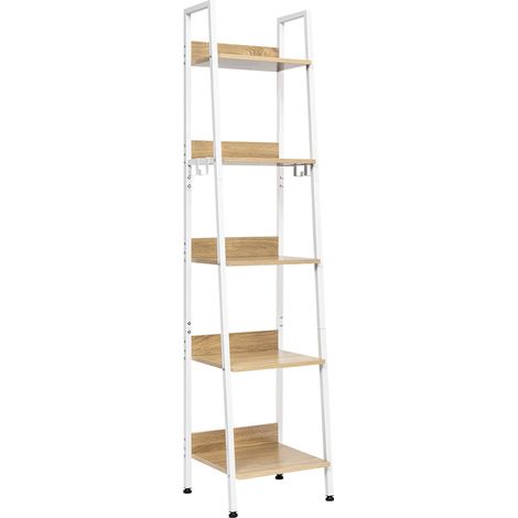 Libreria autoportante aperta in MDF e metallo 40 x 36 x 170 cm (1/5)
