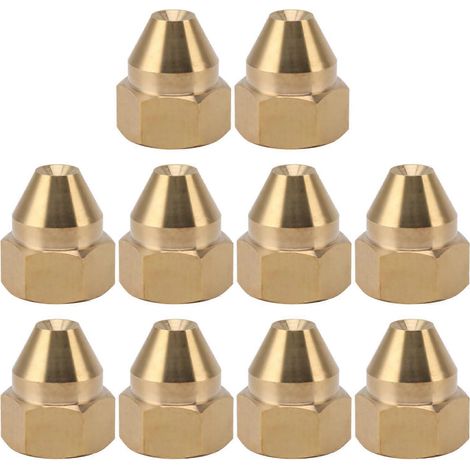 Packung mit 10 korrosions- und druckbeständigen Messing-Sprühdüsen für Kühl- und Pflanzenbewässerungssysteme, G3/4 Innengewinde.