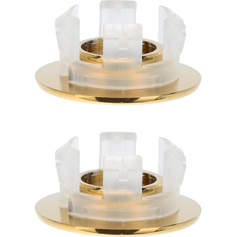 Bague Trop Plein Lavabo en Cuivre Or, Lot de 2 Pièces (1/5)